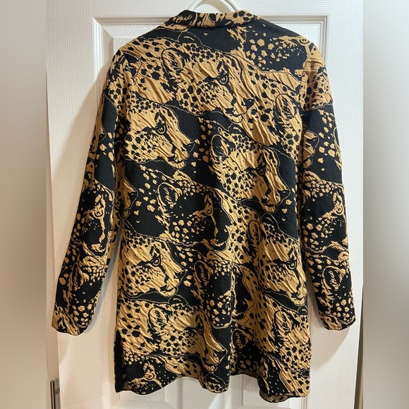 Chico’s Animal Print Jacquard Cardigan - Picture 7 of 12